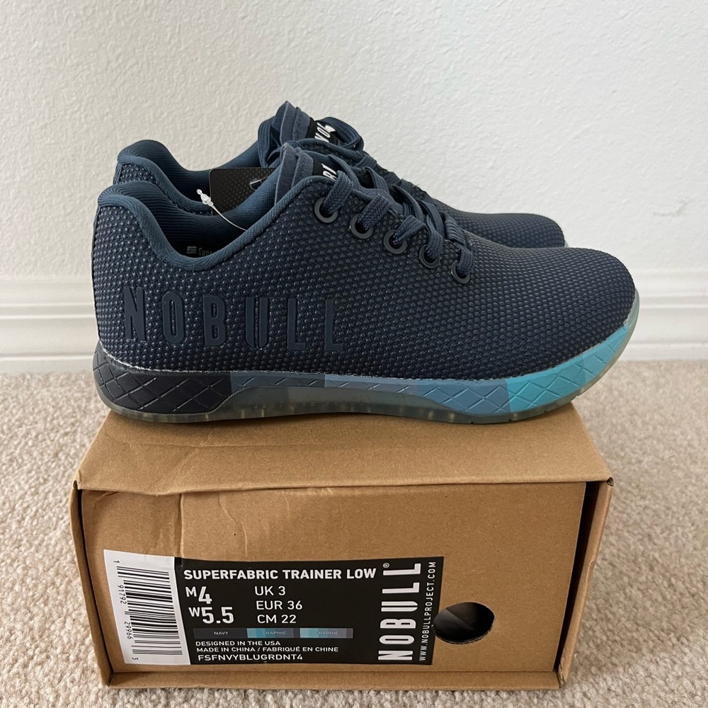NOBULL Superfabric Trainer, Navy, Sz.5.5. New